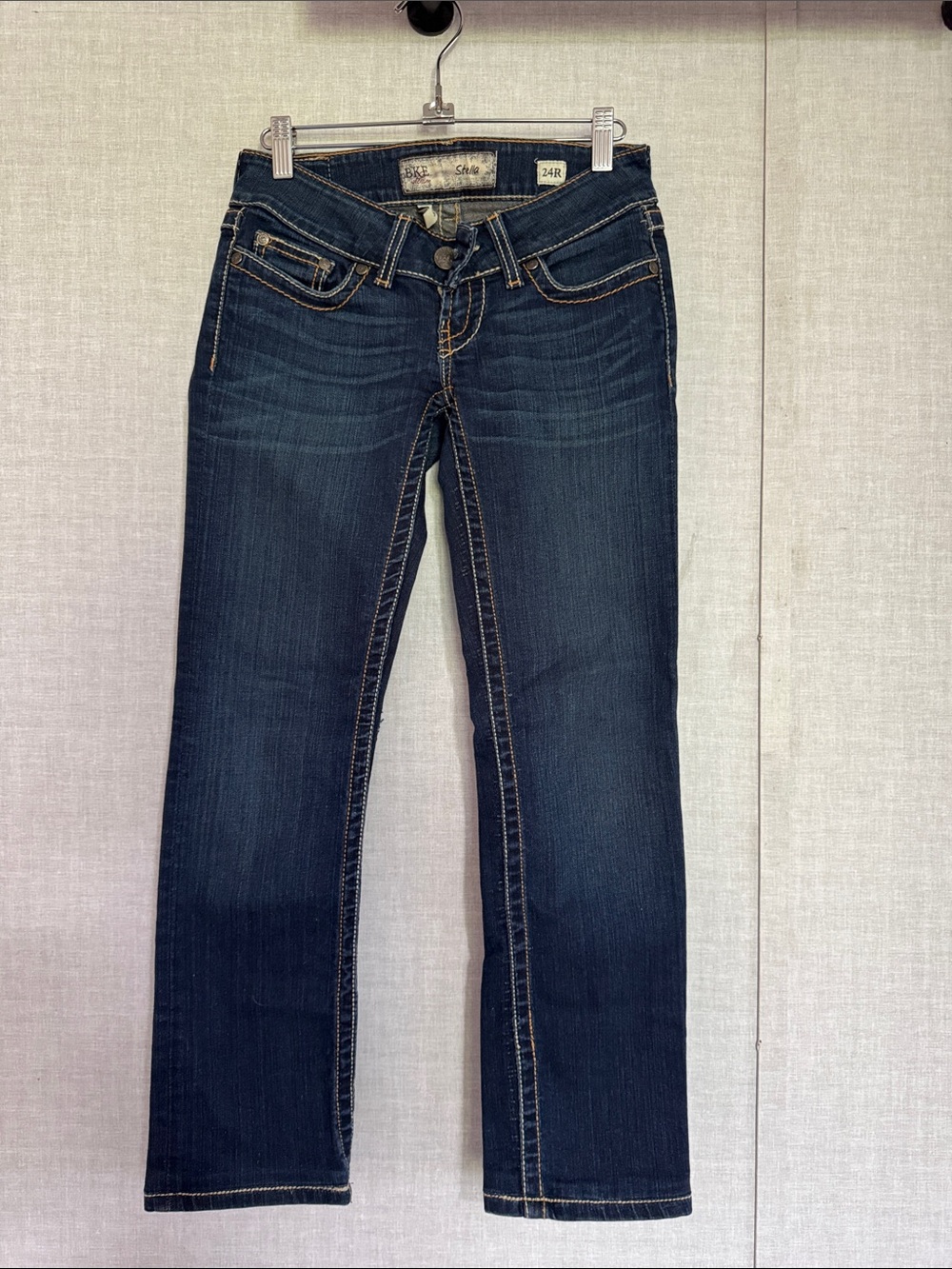 BKE Dark Indigo Straight-Leg Jeans